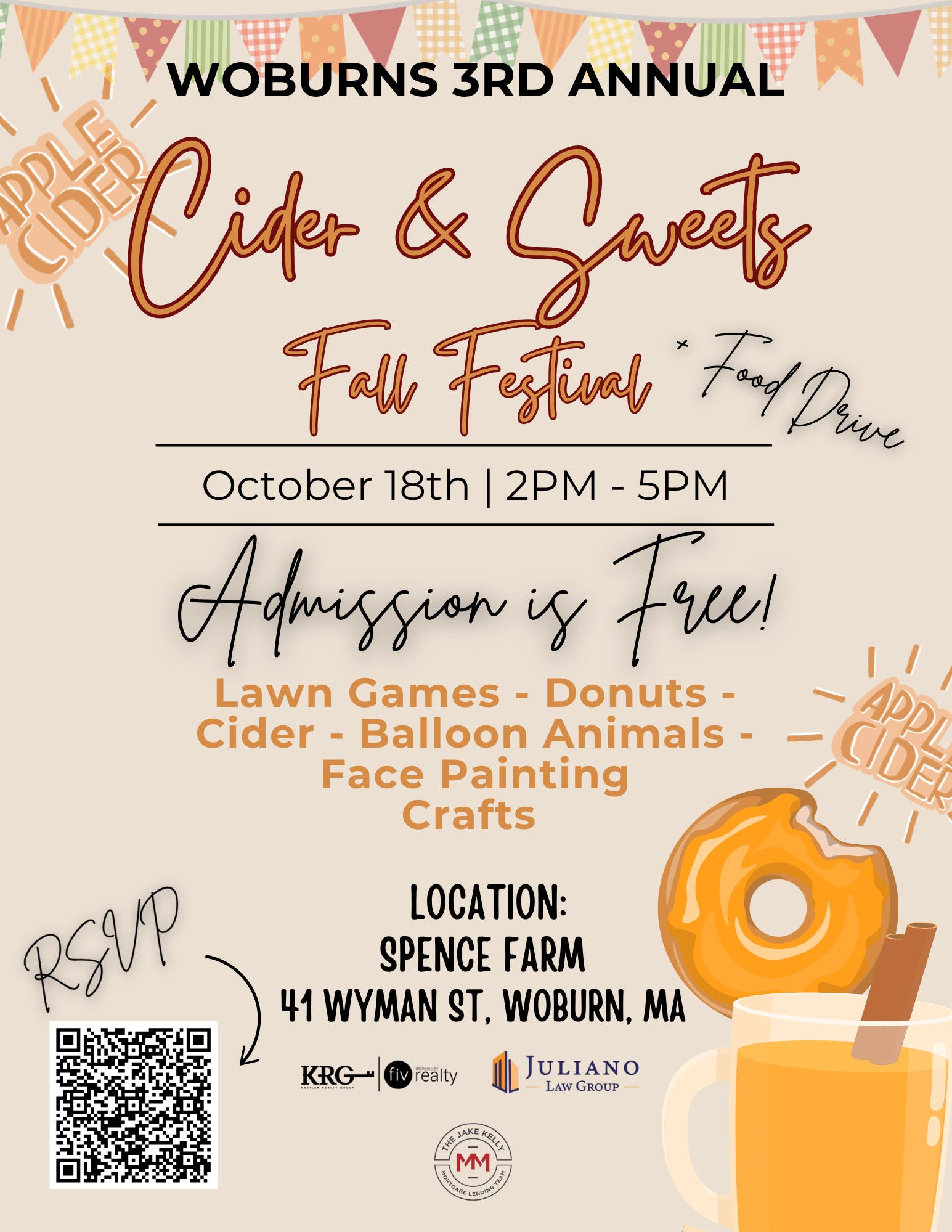 Woburn's 3rd Annual Cider & Sweets Fall Festival