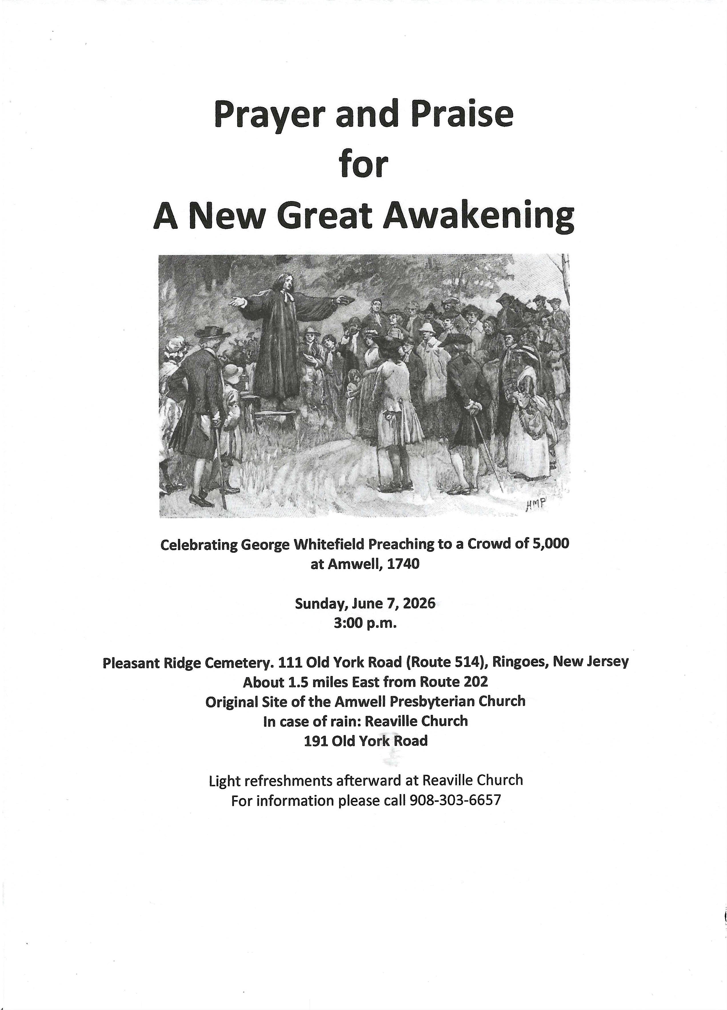 Prayer And Praise For A New Great Awakening