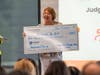 Virginia Ellen, founder of Hangout for Art, awarded the Audience Choice Award during the fourth annual LaunchBox Ladies Pitch Competition.