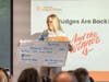 Pitch competition second place winner April Schiel, founder of Empowering Transit, a nonmedical wheelchair transportation service.