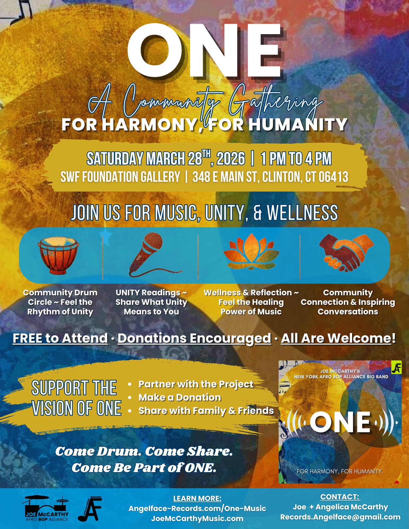 ONE: A Community Gathering for Harmony & Humanity
