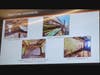 Slide from meeting showing stuctural deficiencies in the bridge