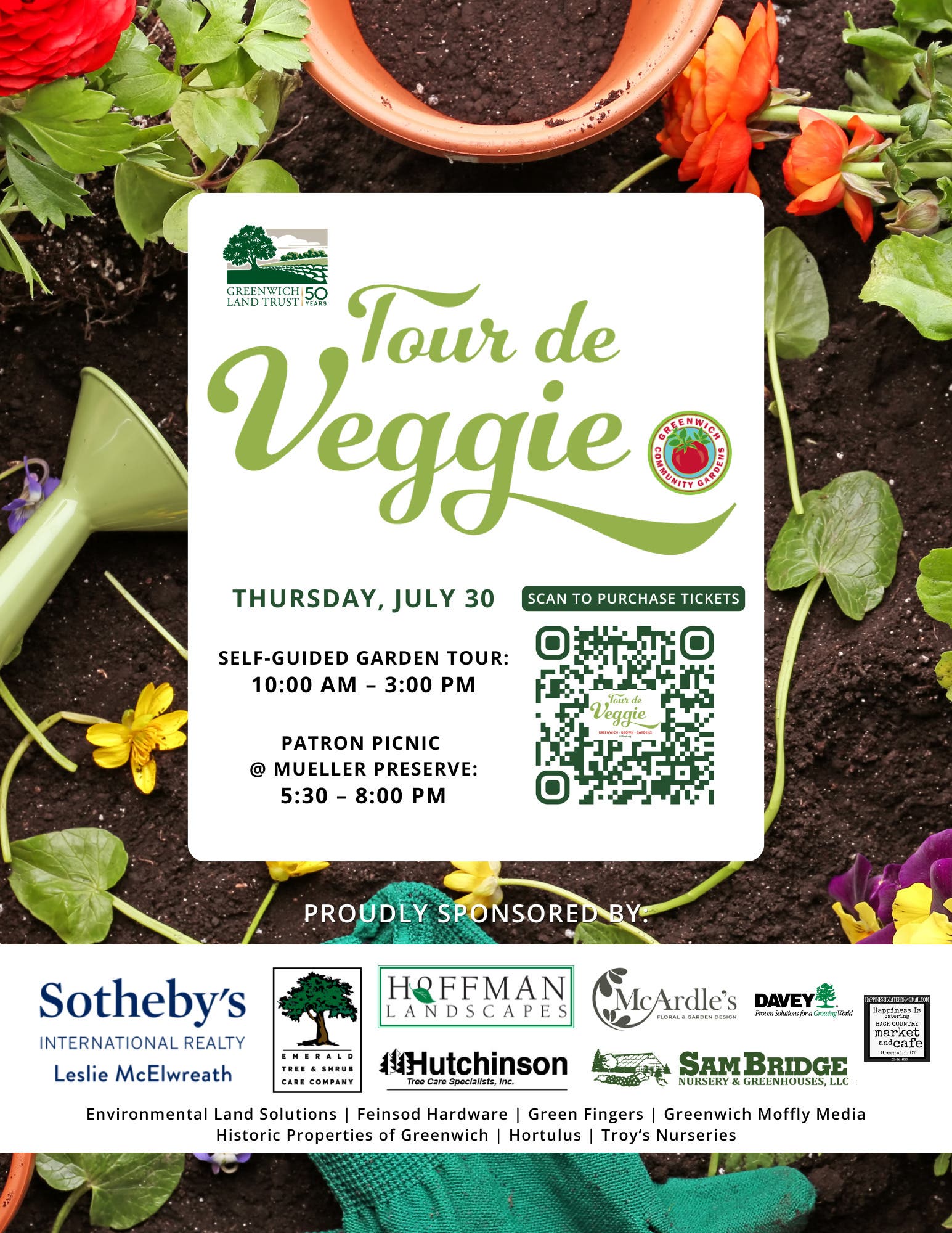 Greenwich Land Trust & Greenwich Community Gardens' "Tour de Veggie" Self Guided Garden Tour