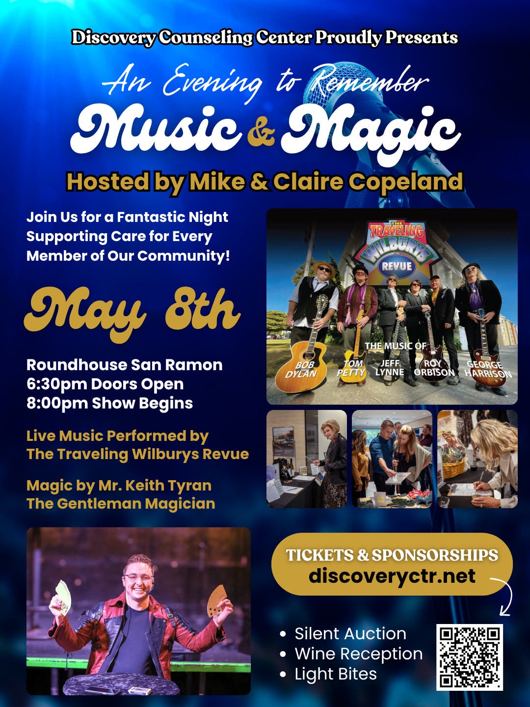 Join us for an unforgettable Evening of Music & Magic, Discovery Counseling Center’s signature fundr