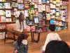 Author and Educator Zollyann Howell reads her story 'My Momma's Glasses' to children at Barnes & Noble in Brooklyn, NY.