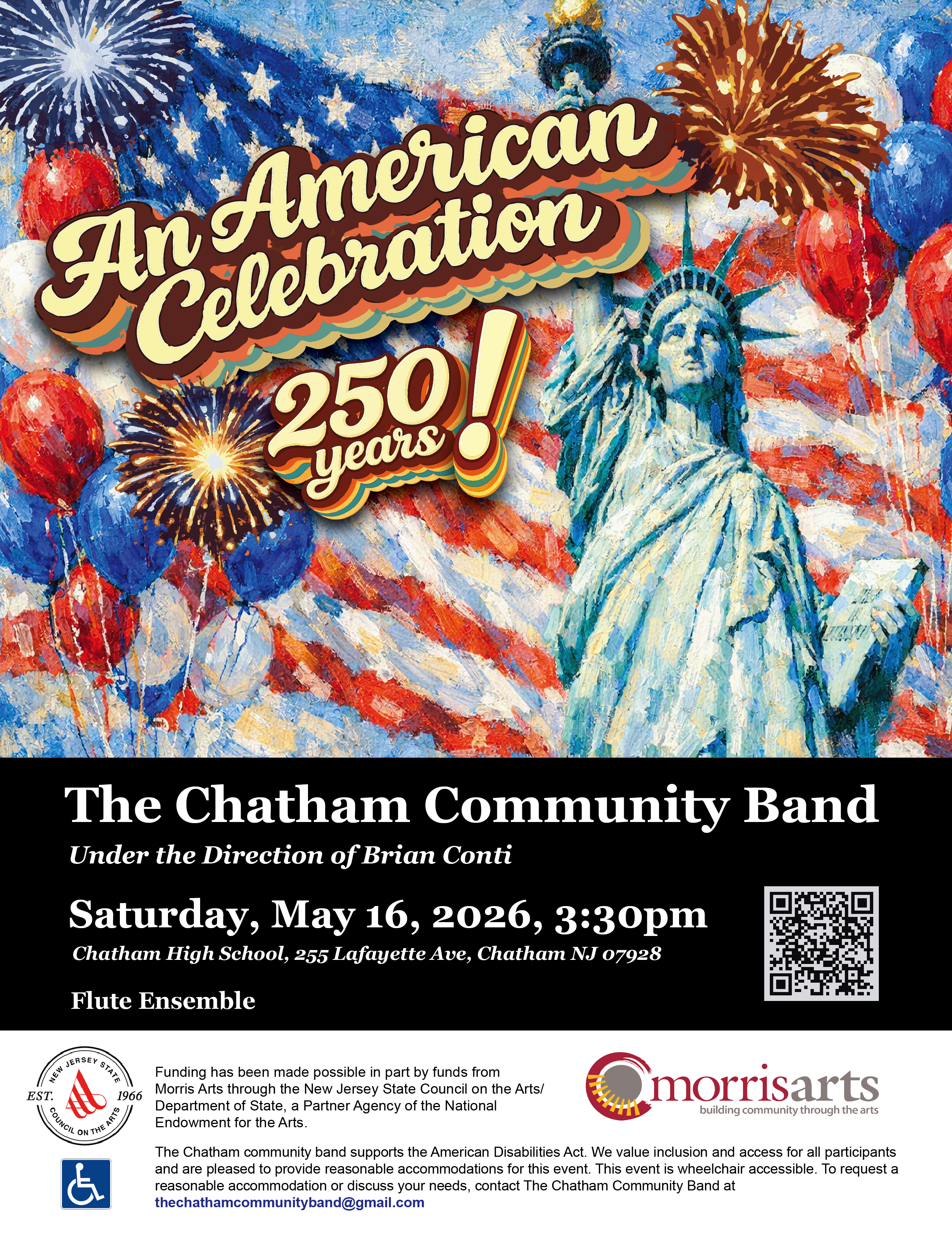 Chatham Community Band concert "An American Celebration-250 Years!"