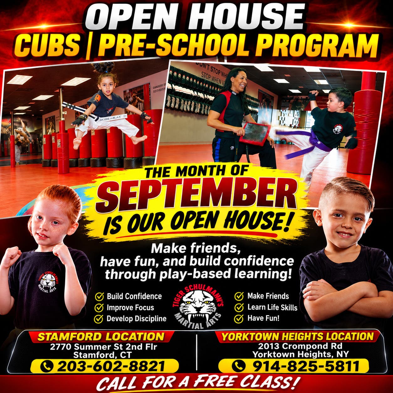 September Open House at Tiger Schulmann's Martial Arts!