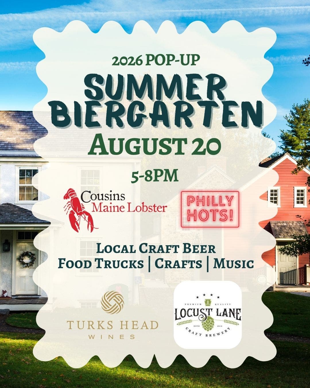 Historic Sugartown Summer Biergarten