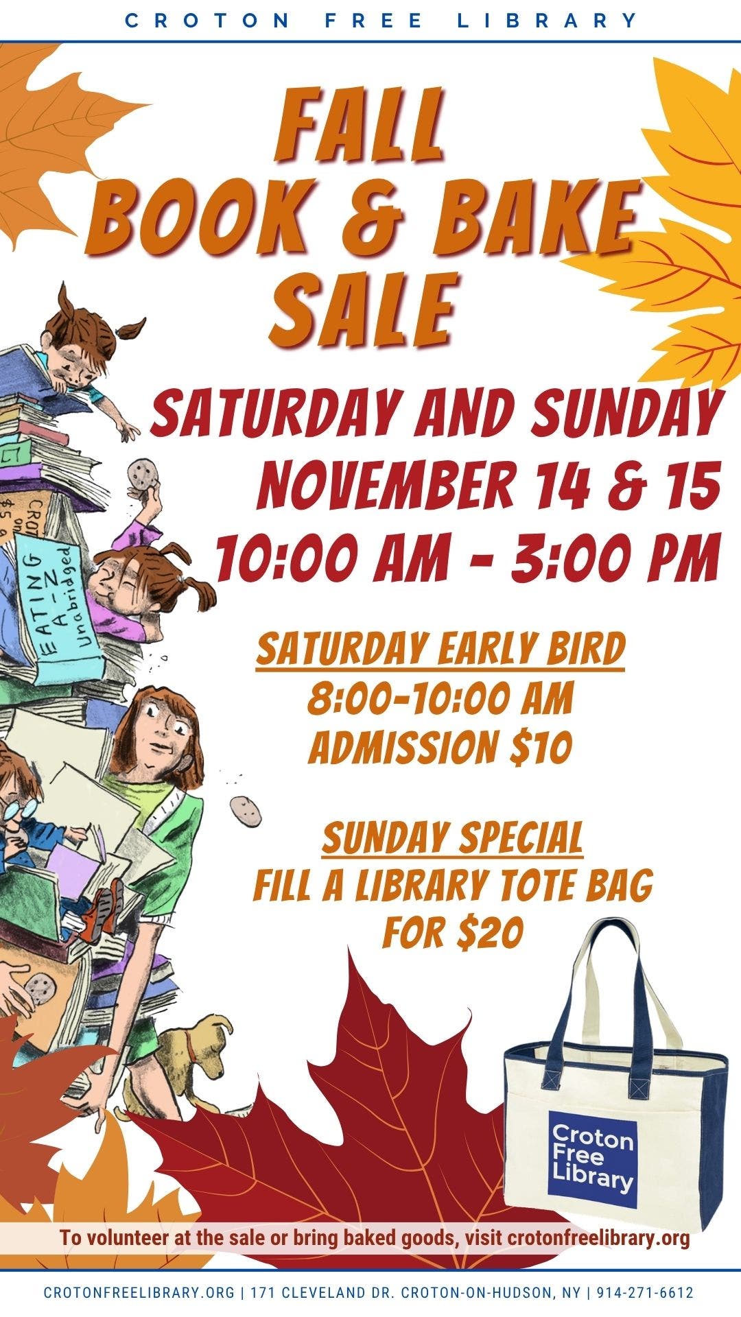 Fall Book & Bake Sale