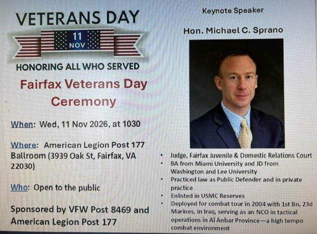 Fairfax Veterans Day Ceremony