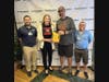 PHOTO (L-R): Jorge Perez (St. Luke's), Dawn Witzel (Northampton), Steve Karba (FBTAA vice president) and Tomas Montanez (St. Luke's)