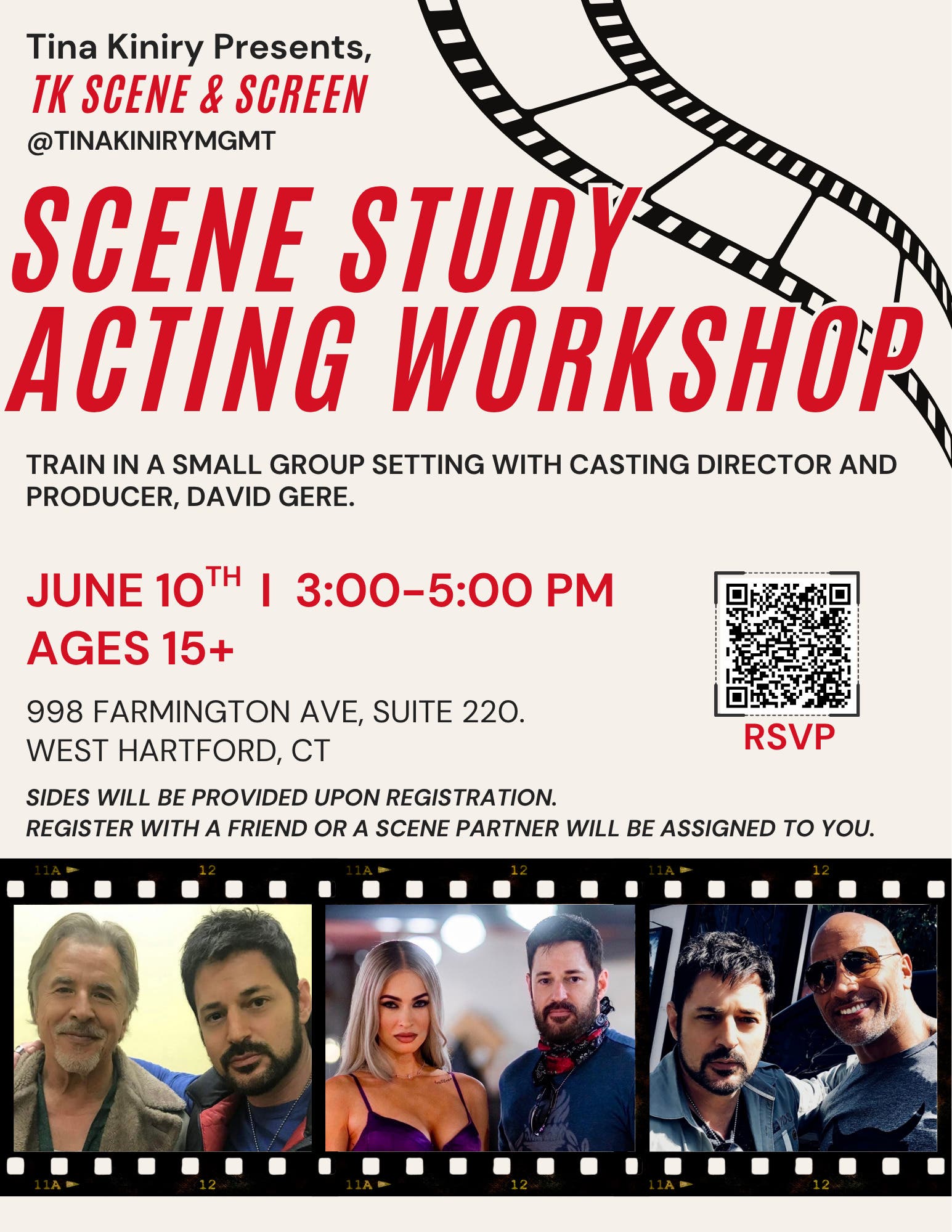Acting workshop- Scene Study Class with Producer & Casting Director David Gere