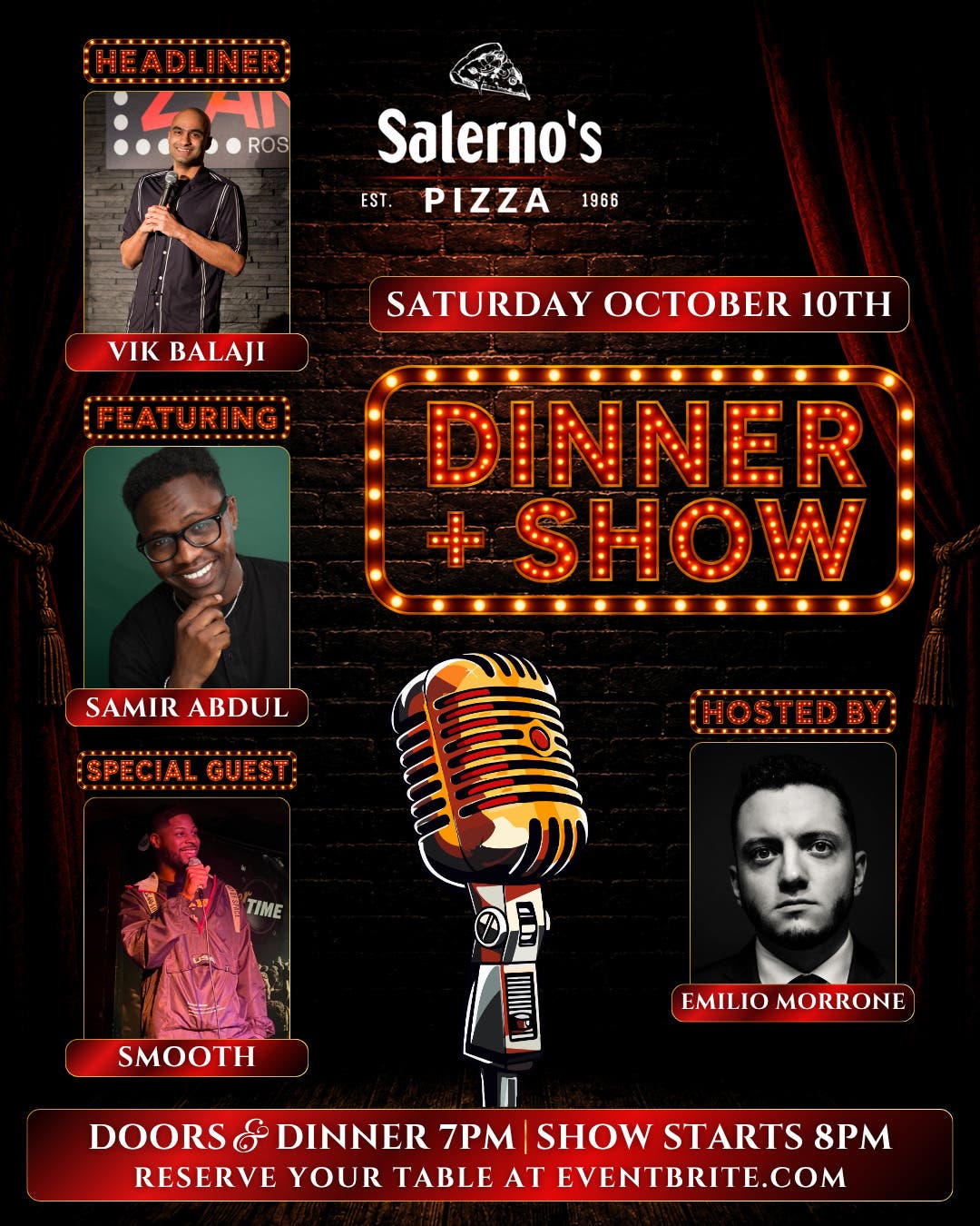 Dinner + a Show with Comedian Vik Balaji