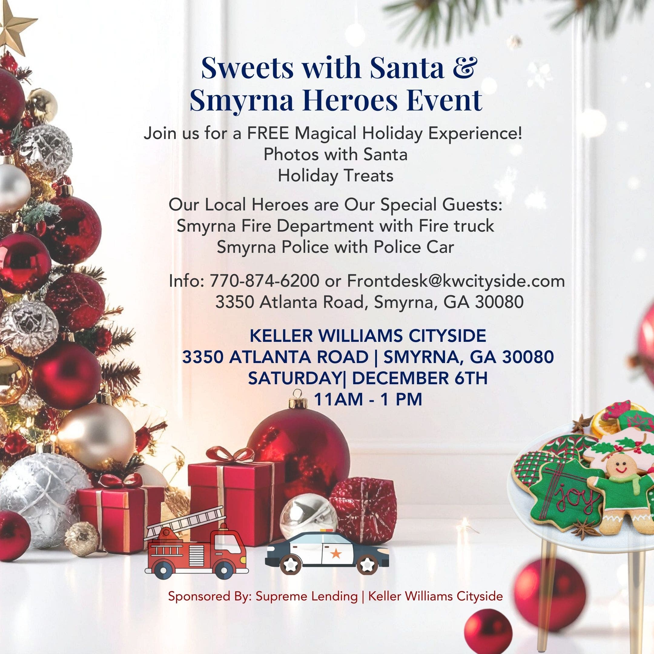 Sweets with Santa & Smyrna Heroes Event