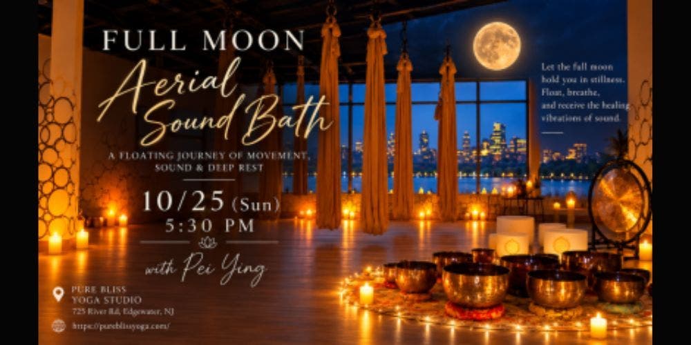 October Full Moon Float - Aerial Restorative Yoga & Sound Healing