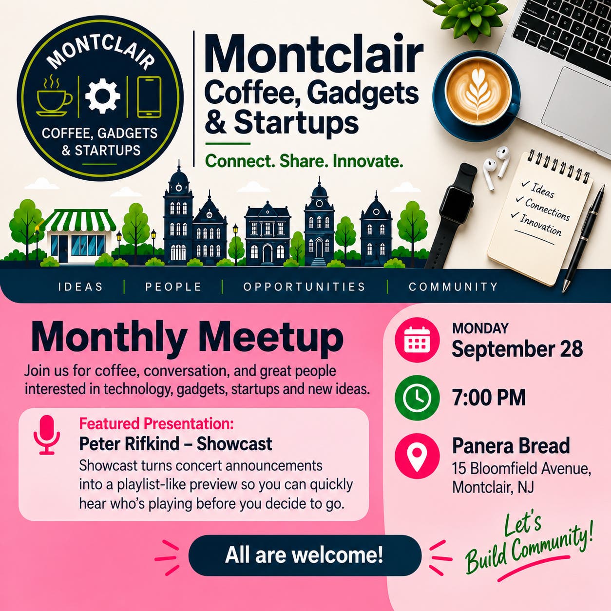 Montclair Coffee, Gadgets & Startups Monthly Meetup