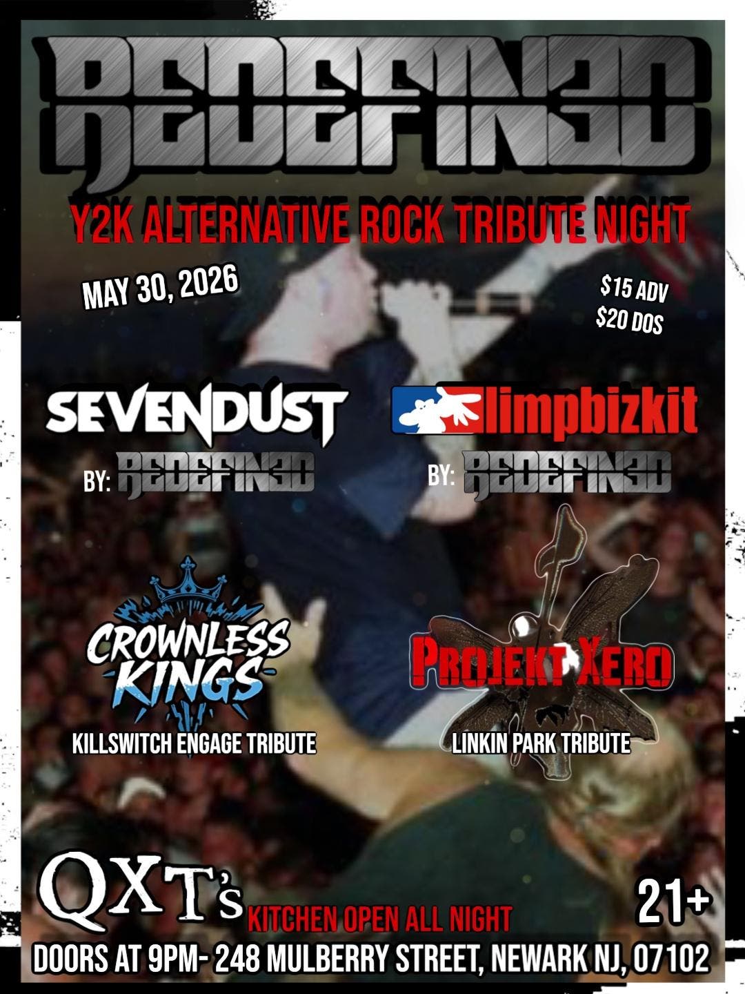 REDEFIN3D - a Y2K alternative rock tribute night
