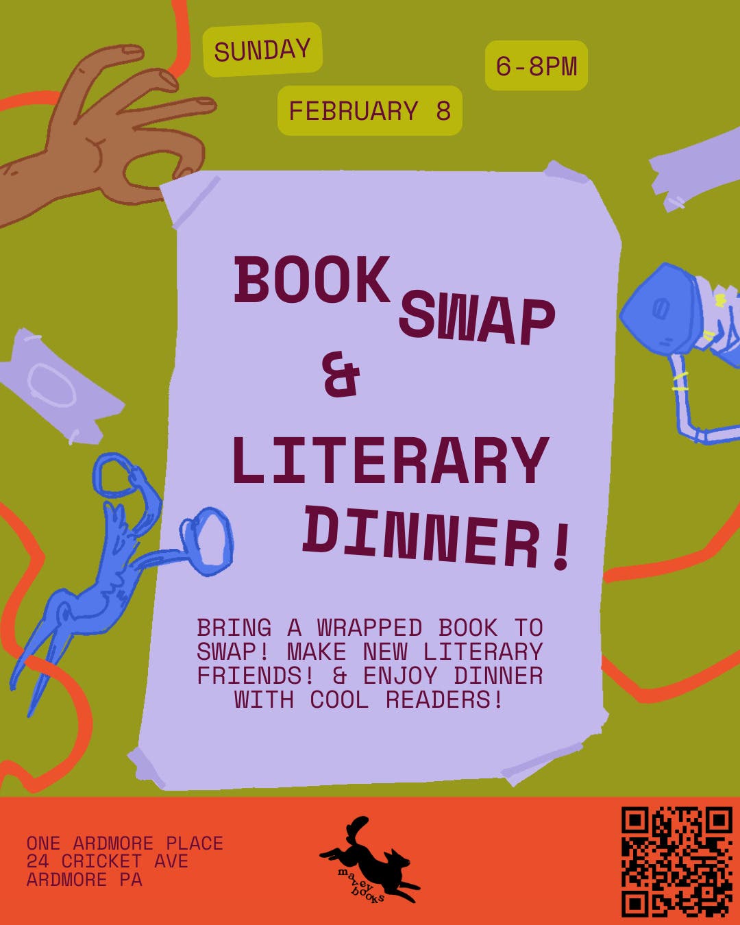 Wrapped Book swap and Literary Dinner