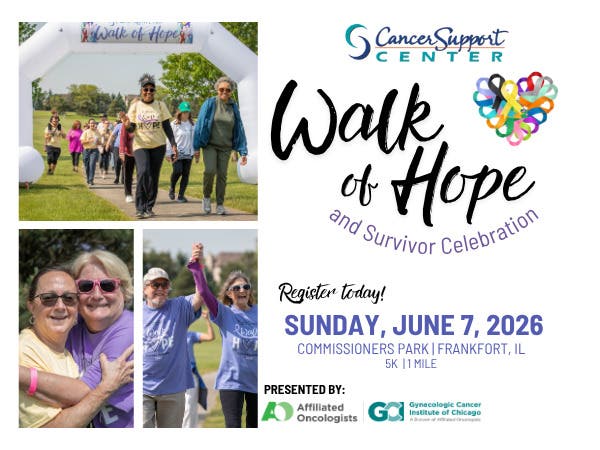 Cancer Support Center Hosts Walk of Hope & Survivor Celebration June 7 in Frankfort