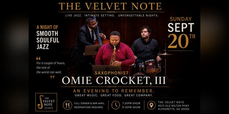 Saxophonist Omie Crockett, III