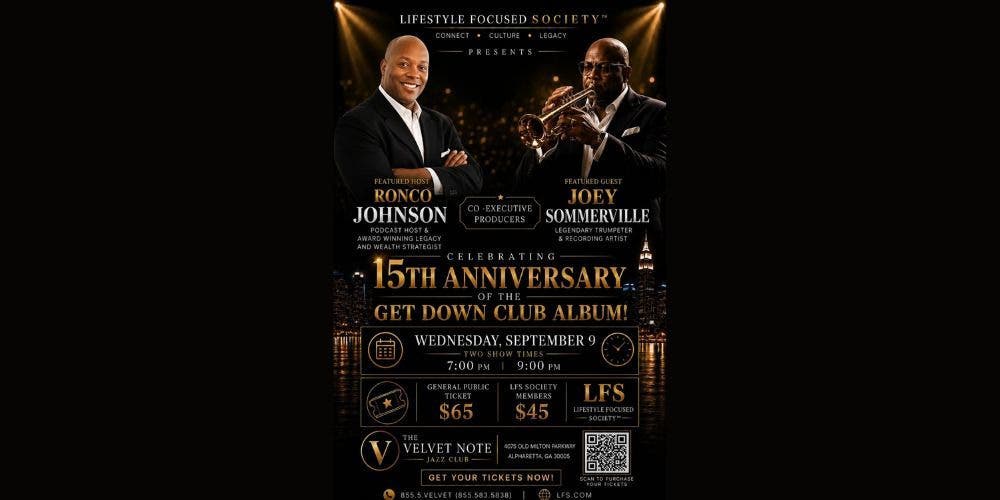 Wednesday, September 9th: Lifestyle Focused Society Concert Featuring Joey Sommerville