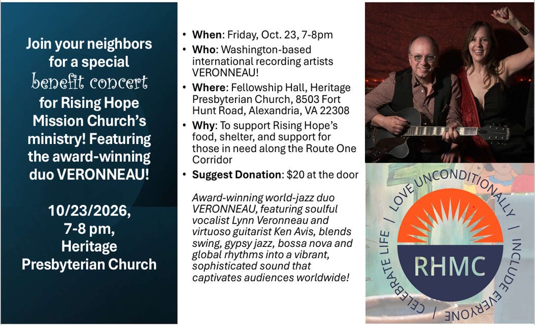Benefit Concert featuring Veronneau! 