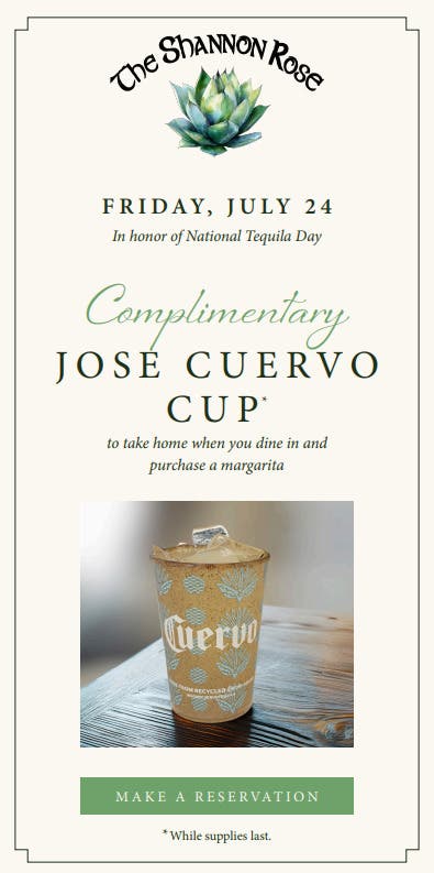 Celebrate National Tequila Day at The Shannon Rose