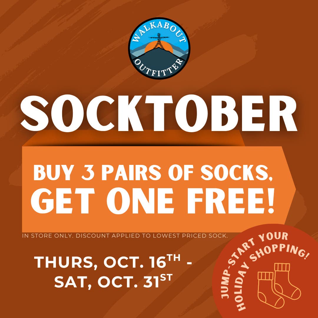 SOCKtober: Buy 3 pairs of socks, get 1 FREE!