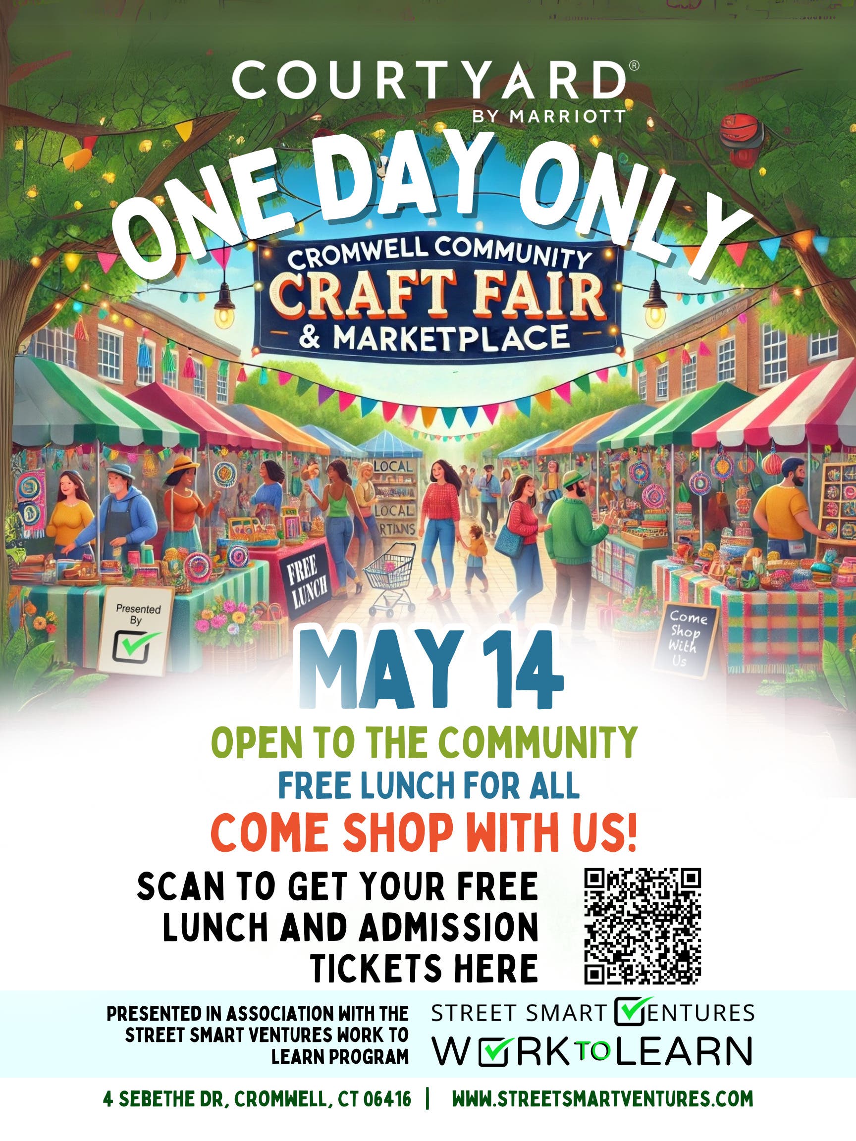 Cromwell Craft Fair & Marketplace: FREE Entry & Lunch! Open to the Community