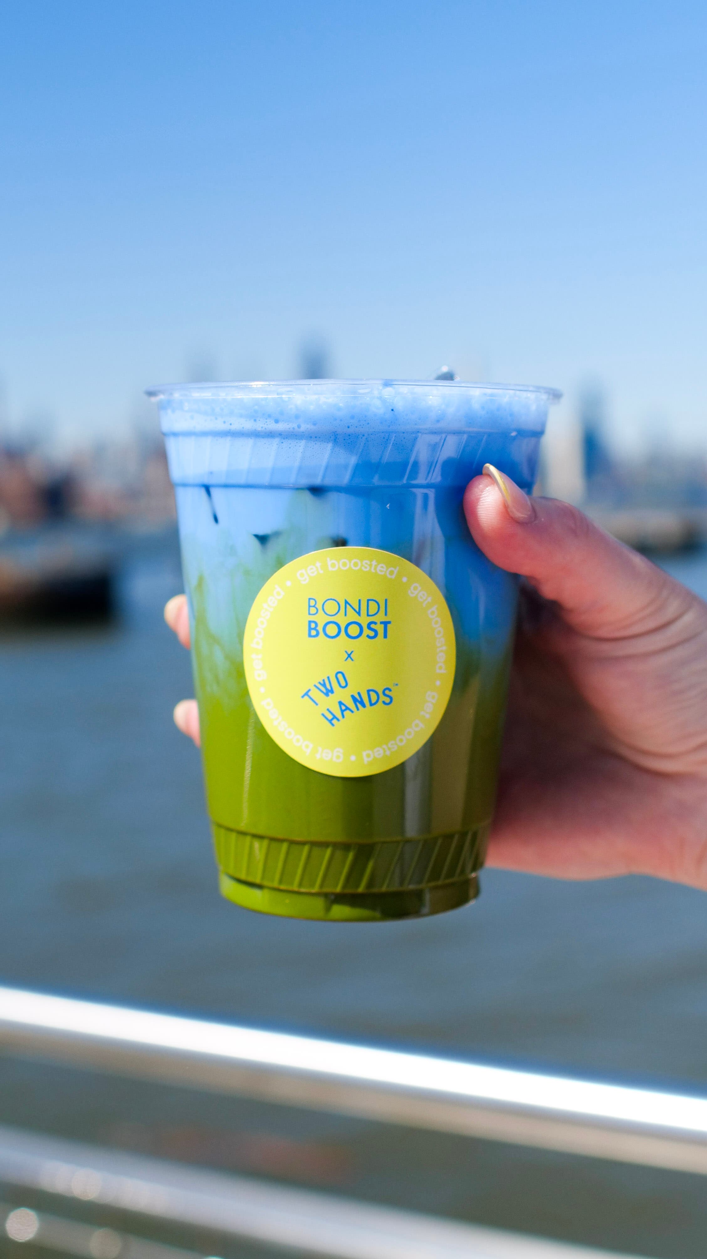 BondiBoost Debuts Two Hands Collaboration Featuring Limited-Edition Blue Minty Matcha Drink 