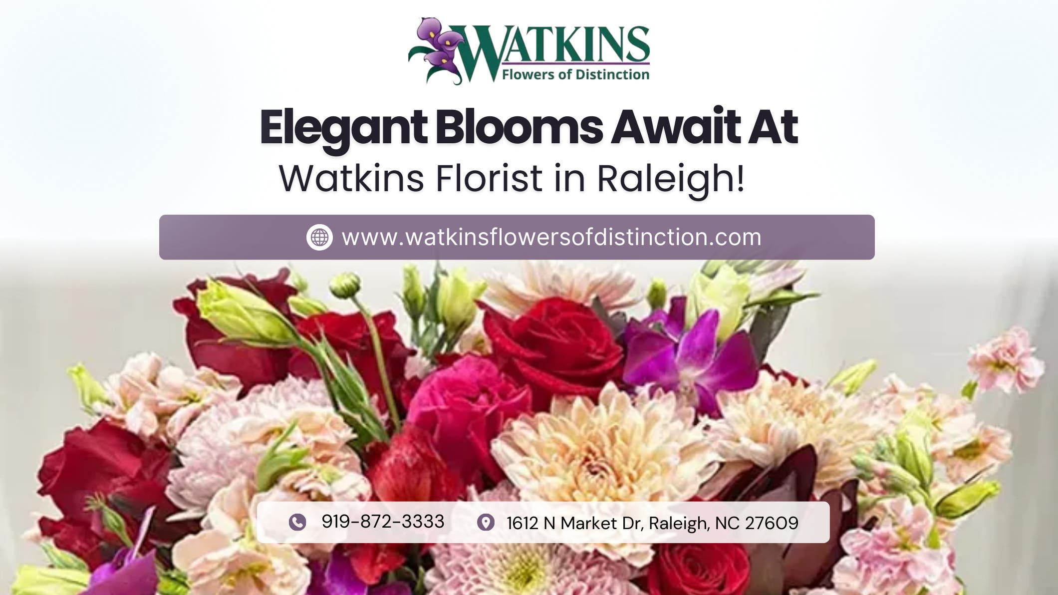 Watkins Florist: un fleuriste de premier ordre à Raleigh pour de superbes arrangements floraux