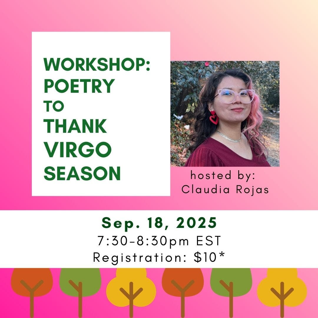 Online Workshop: Poetry to Thank Virgo Season