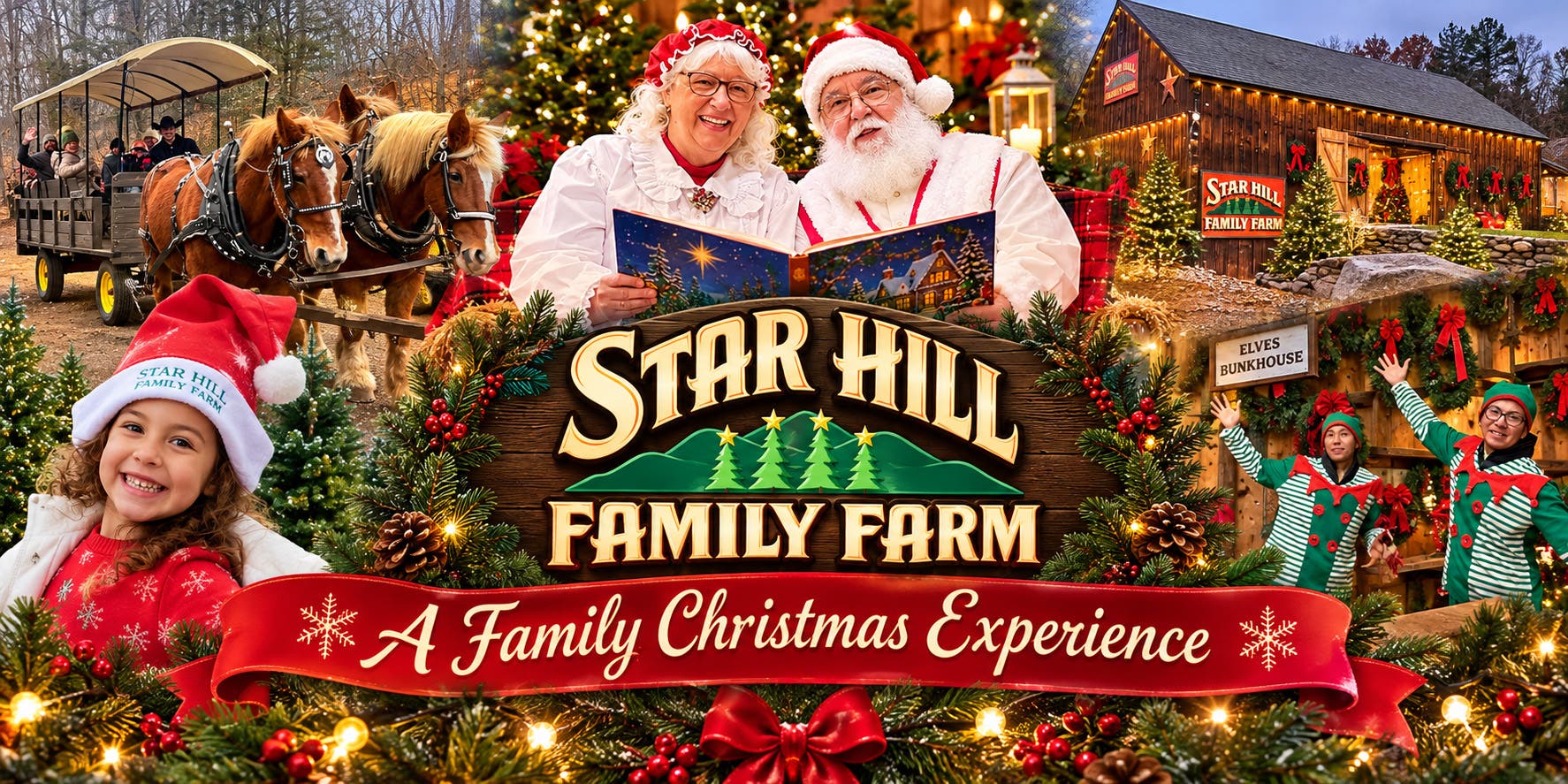 Family Christmas Experience at Star Hill Family Farm