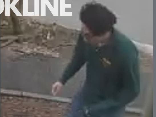The man was captured on camera recently.