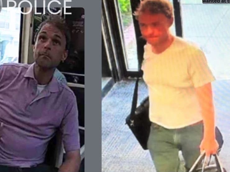 The man was captured on camera recently.
