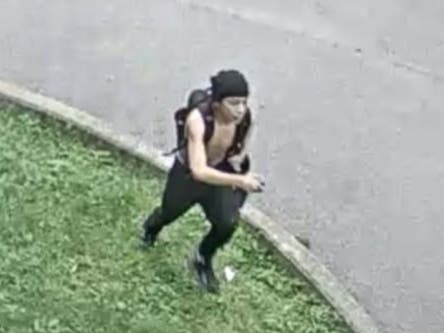 The person was captured on camera recently.