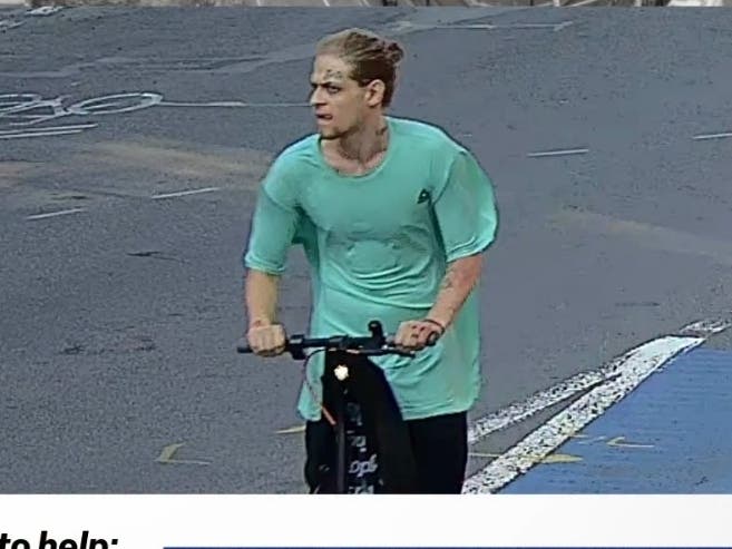 The man was captured on camera recently.