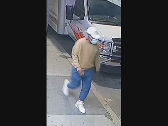 The person was captured on camera recently.