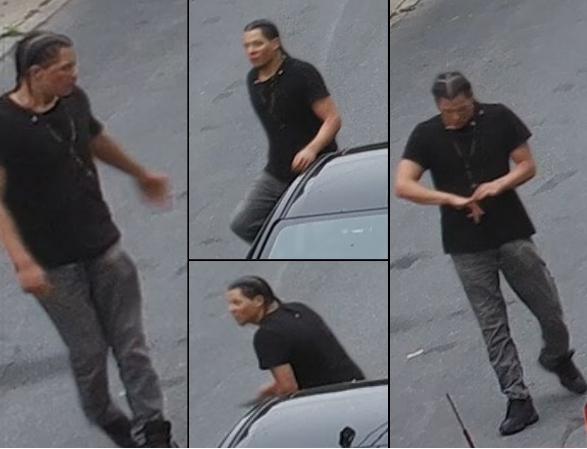 The person was captured on camera recently.