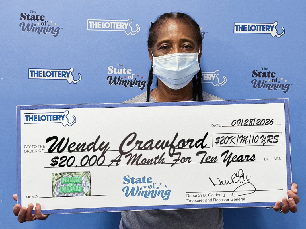 Crawford chose the cash option on her prize and received a one-time payment of $1.56 million before taxes.
