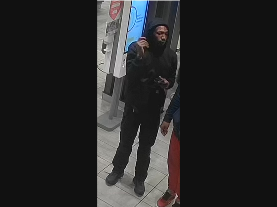 The man was captured on camera recently.