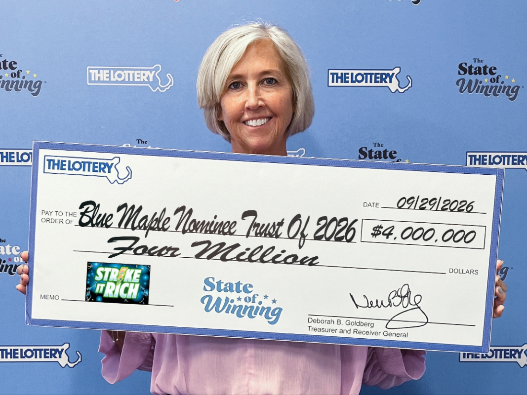 The winning party chose the cash option on its prize and received a one-time payment of $2.6 million before taxes.