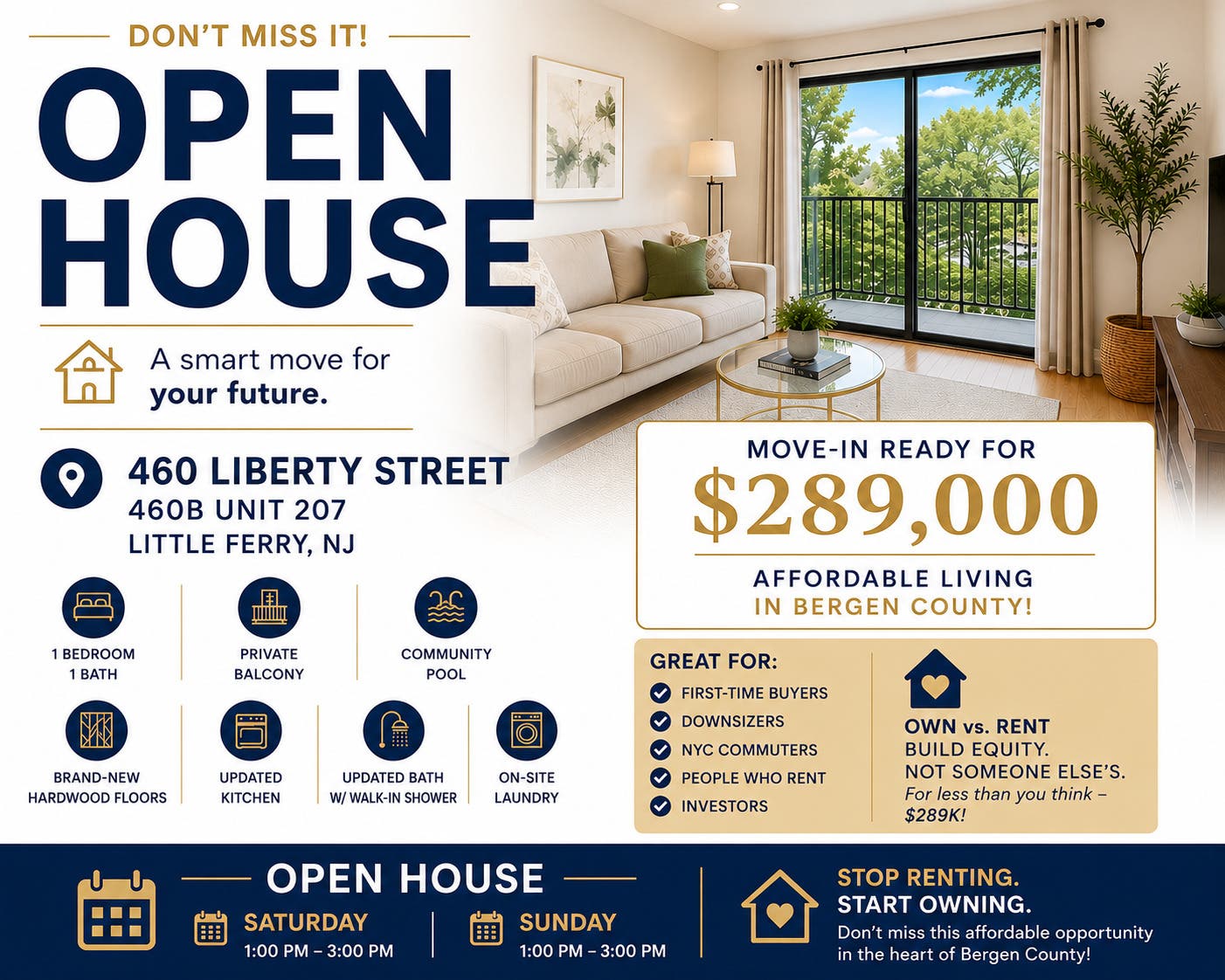 Condo offered at $289000