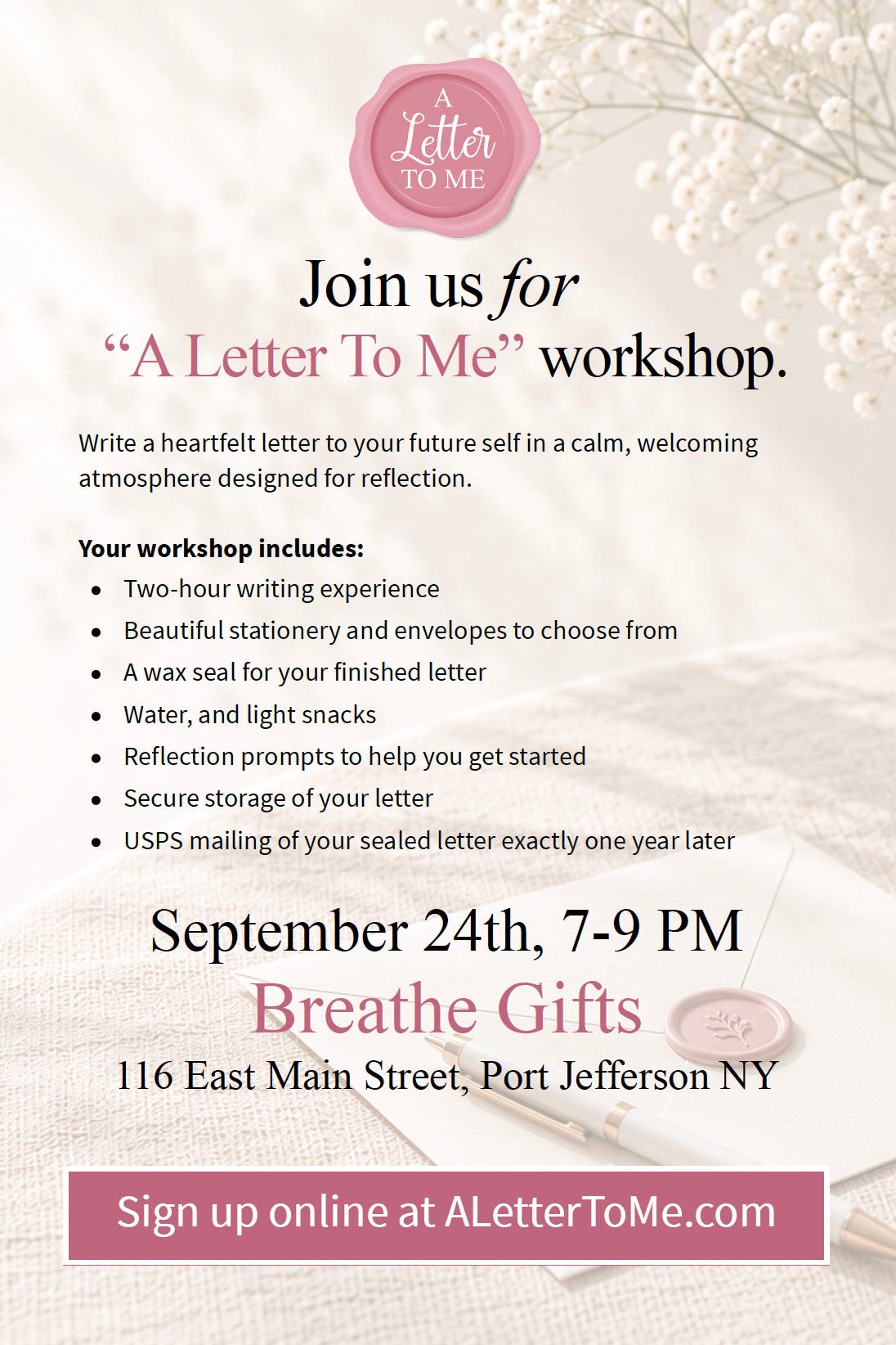 A Letter To Me Workshop