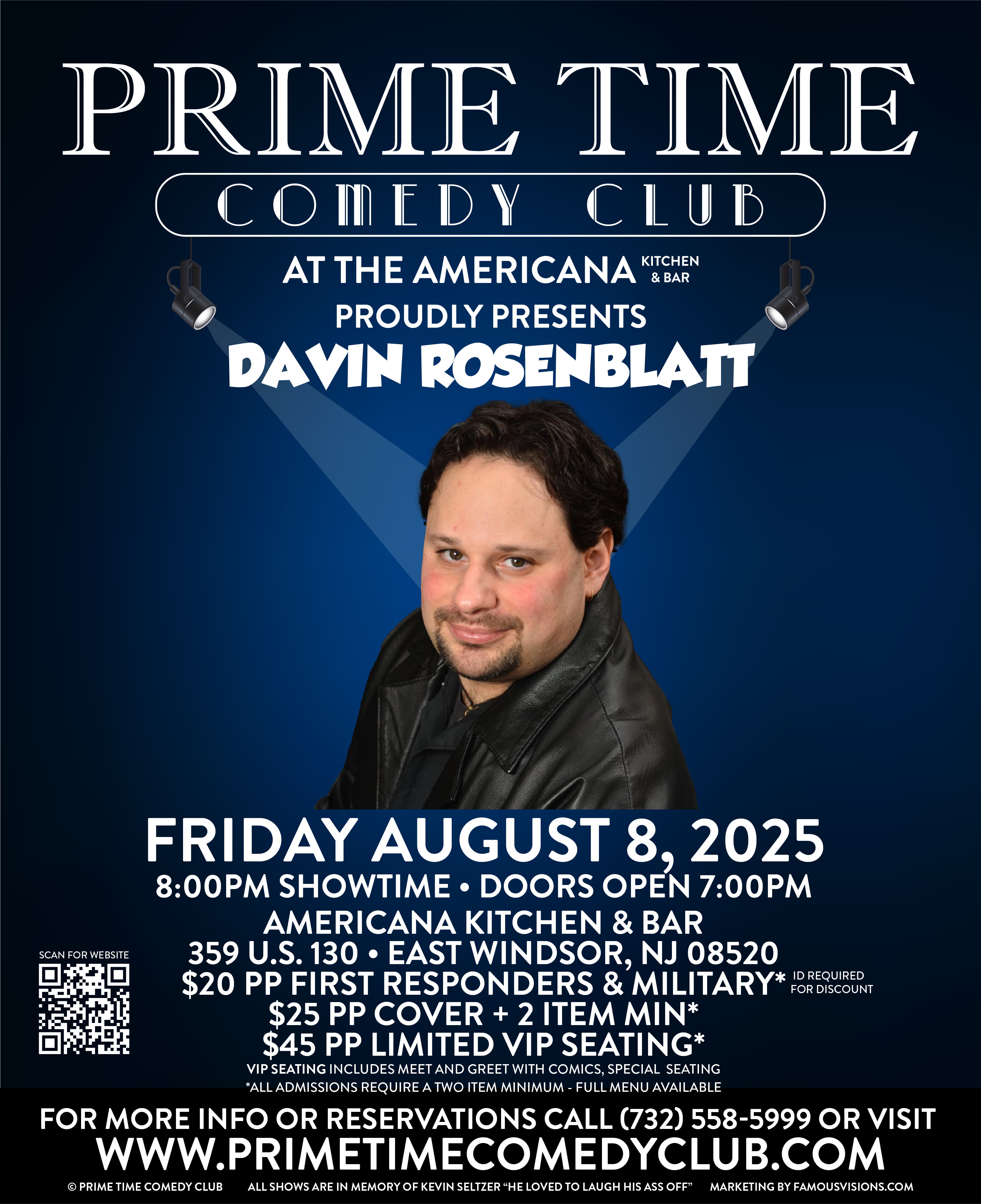 Aug 8 | The Prime Time Comedy Club Presents 