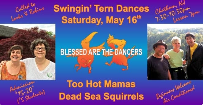 Swingin' Tern Contra dances presents Too Hot Mamas & Dead Sea Squirrels