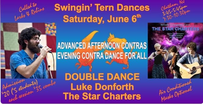 Swingin' Tern Contra Dances: DOUBLE DANCE with Luke Donforth and The Star Charters