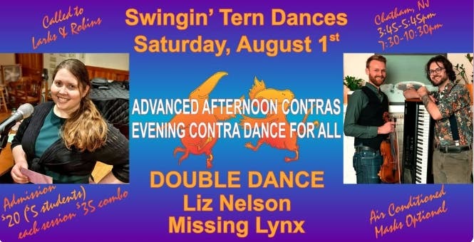 Swingin' Tern Contra Dances: DOUBLE DANCE: Liz Nelson & Missing Lynx