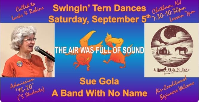 Swingin' Tern Contra Dances presents Sue Gola and A Band With No Name