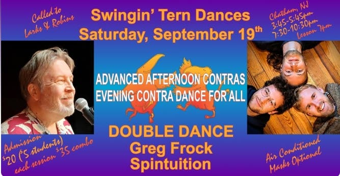 Swingin' Tern Contra Dances -- DOUBLE DANCE -- Greg Frock and Spintuition